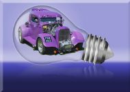 Hot rod inside a lightbulb